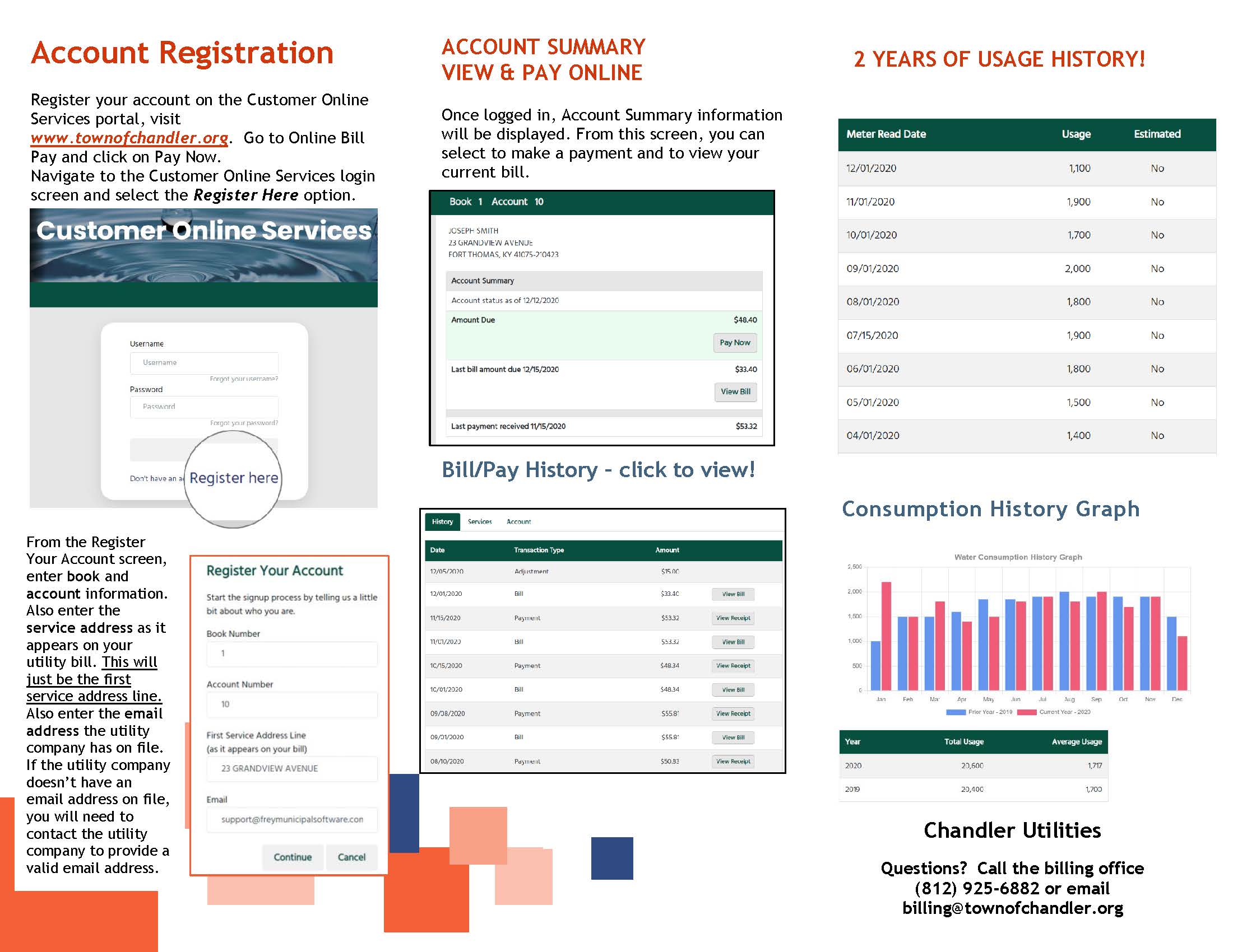 Updates to online bill pay Town of Chandler